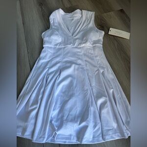 VOGO Athletica Built in short & bra White  Tennis Activewear Dress S NWT